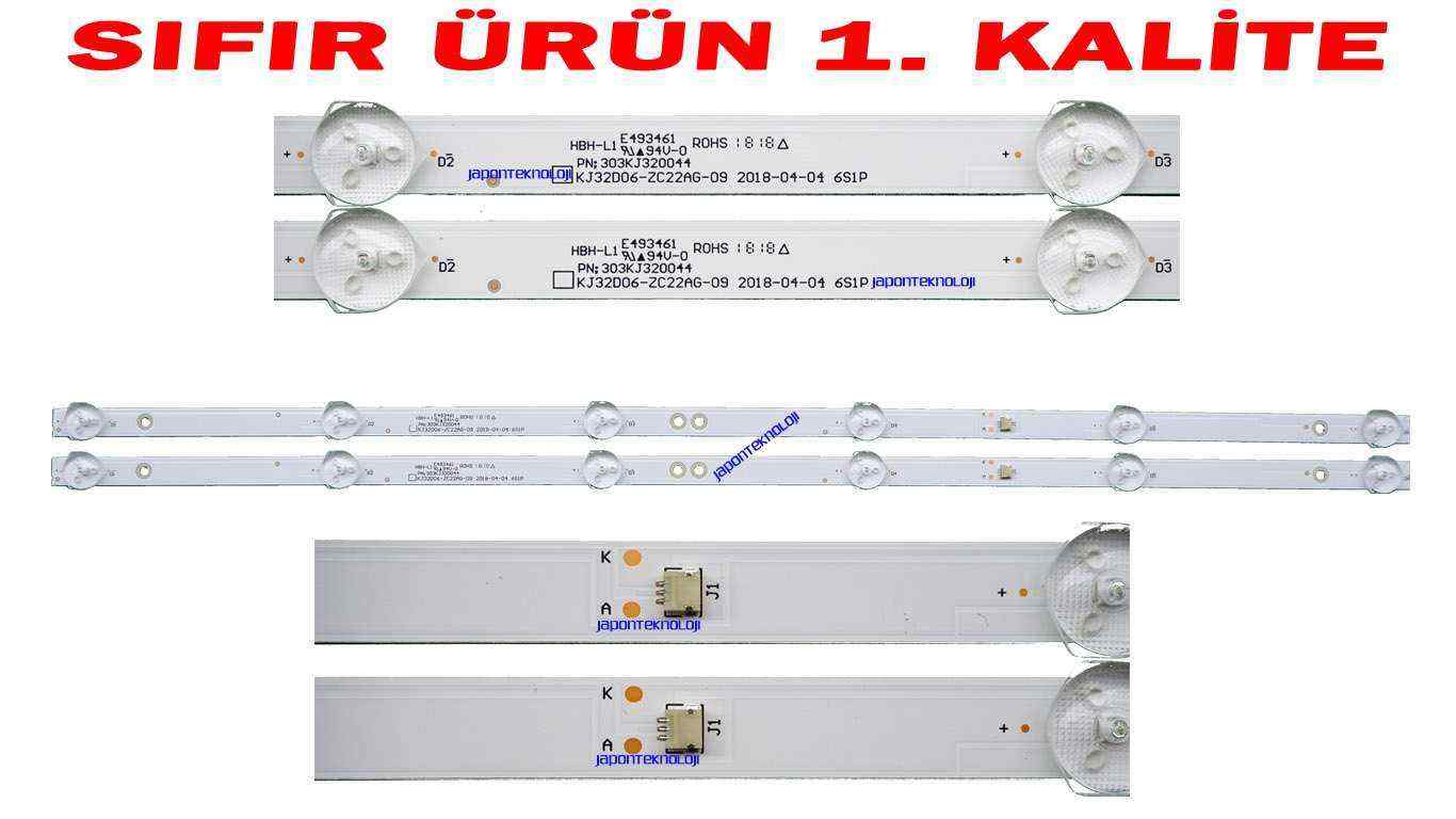 KJ32D06-ZC22AG-09, 303KJ320044, LED BAR TAKIM , AWOX U3200STR LED BAR , TELEFOX 32TD3200 LED BAR