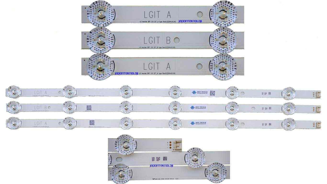 LG Innotek DRT 3.0 32 6920l-0418d , 6920l-0419d LB SERİSİ SIFIR ORJINAL LED BAR TAKIMI 3 ADET